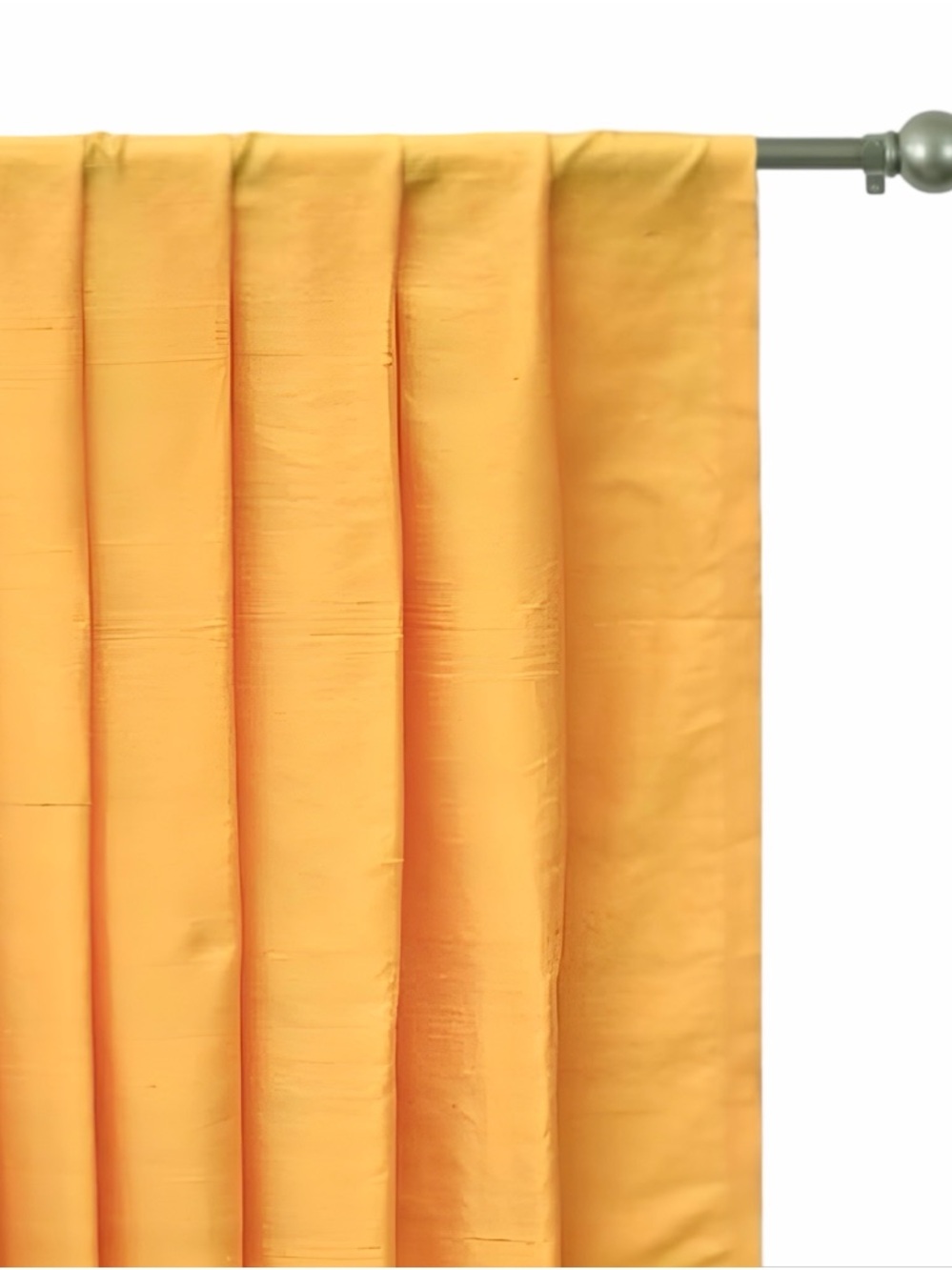 Saffron Silk Dupioni Curtain Panels
